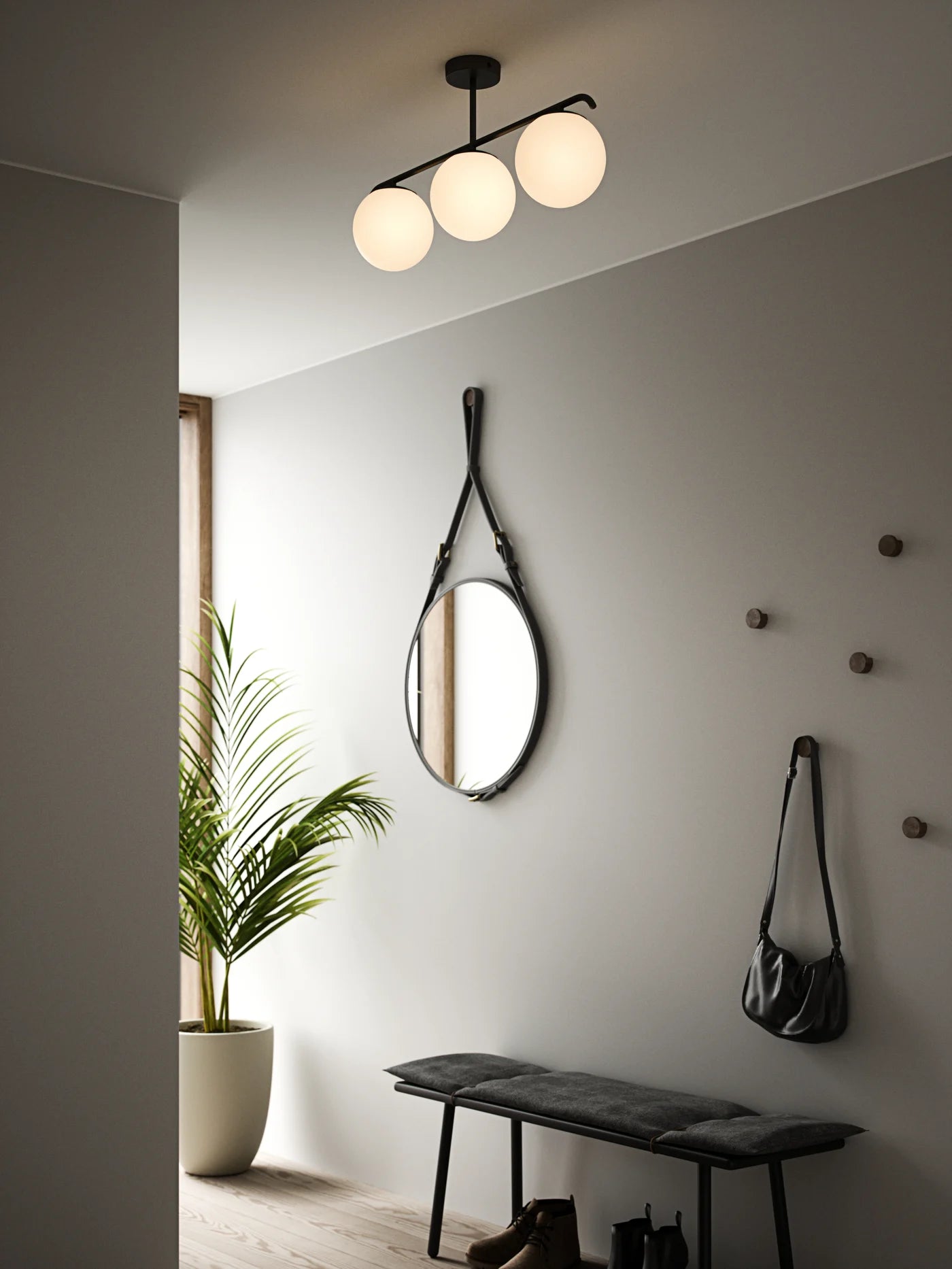Grant 3x15 Pendel E14 IP20, Sort - Nordlux