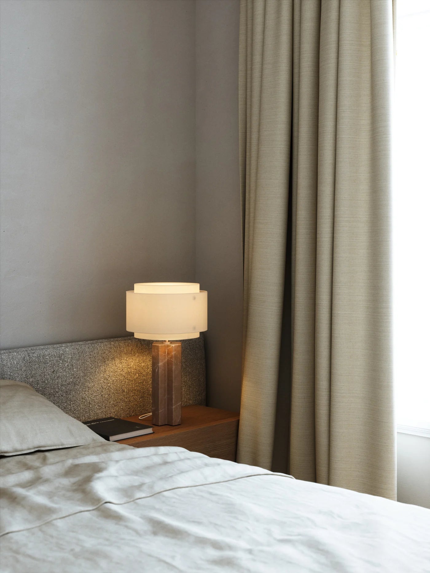 Takai Bordlampe  beige