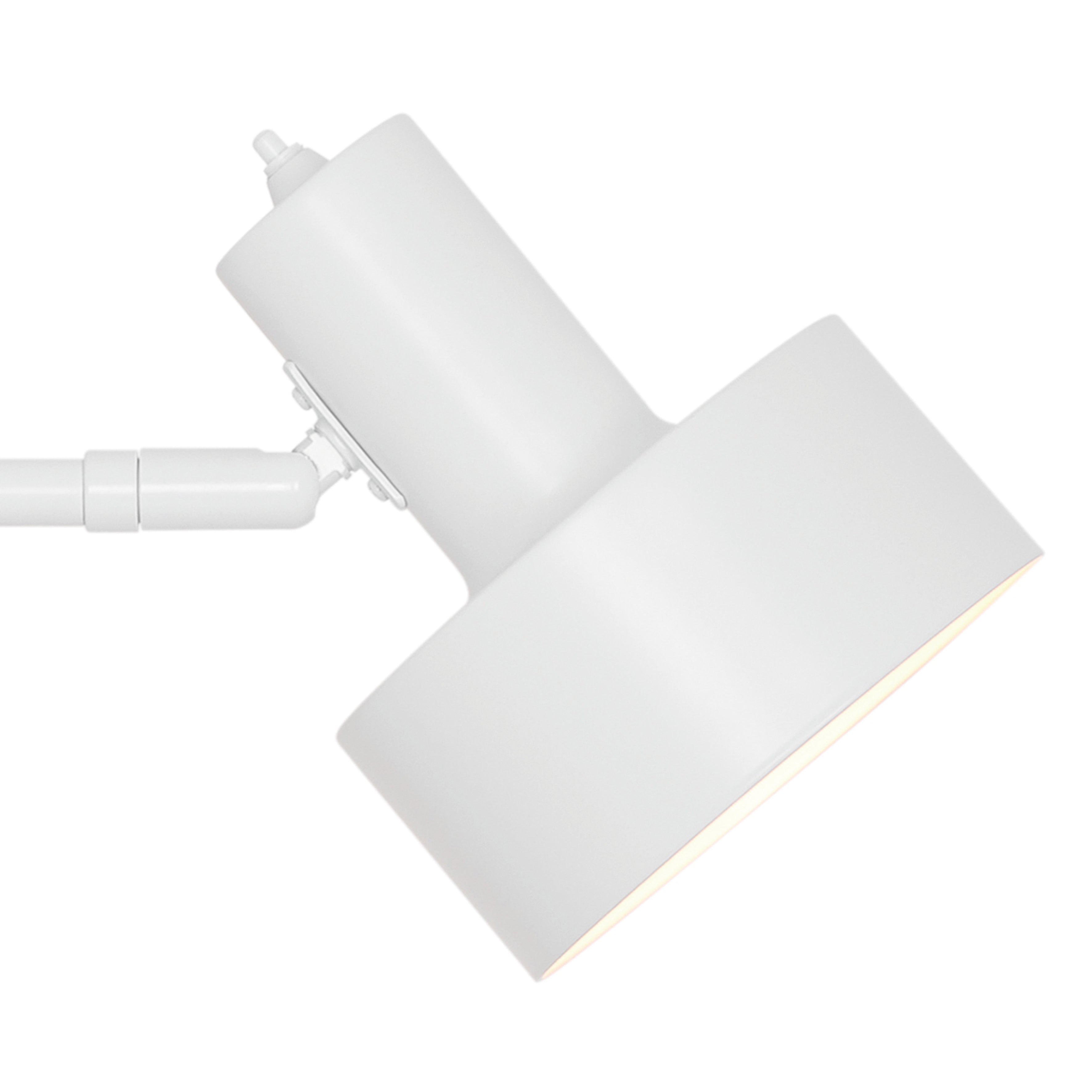 Sidevinkel og helt tæt på Nordlux Matis Wall Light i Hvid