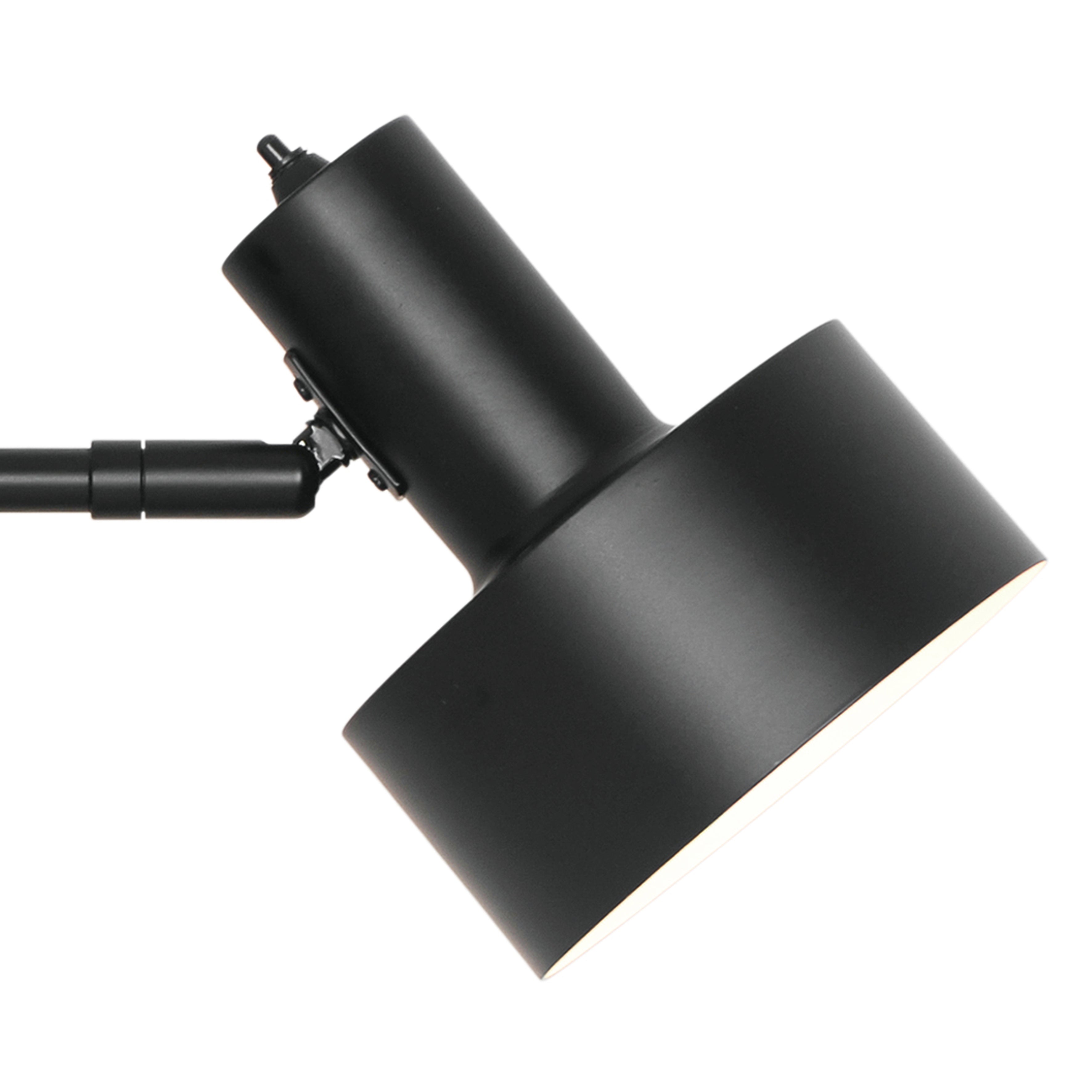 Helt tæt og sidevinkel af Nordlux Matis Wall Light i Sort