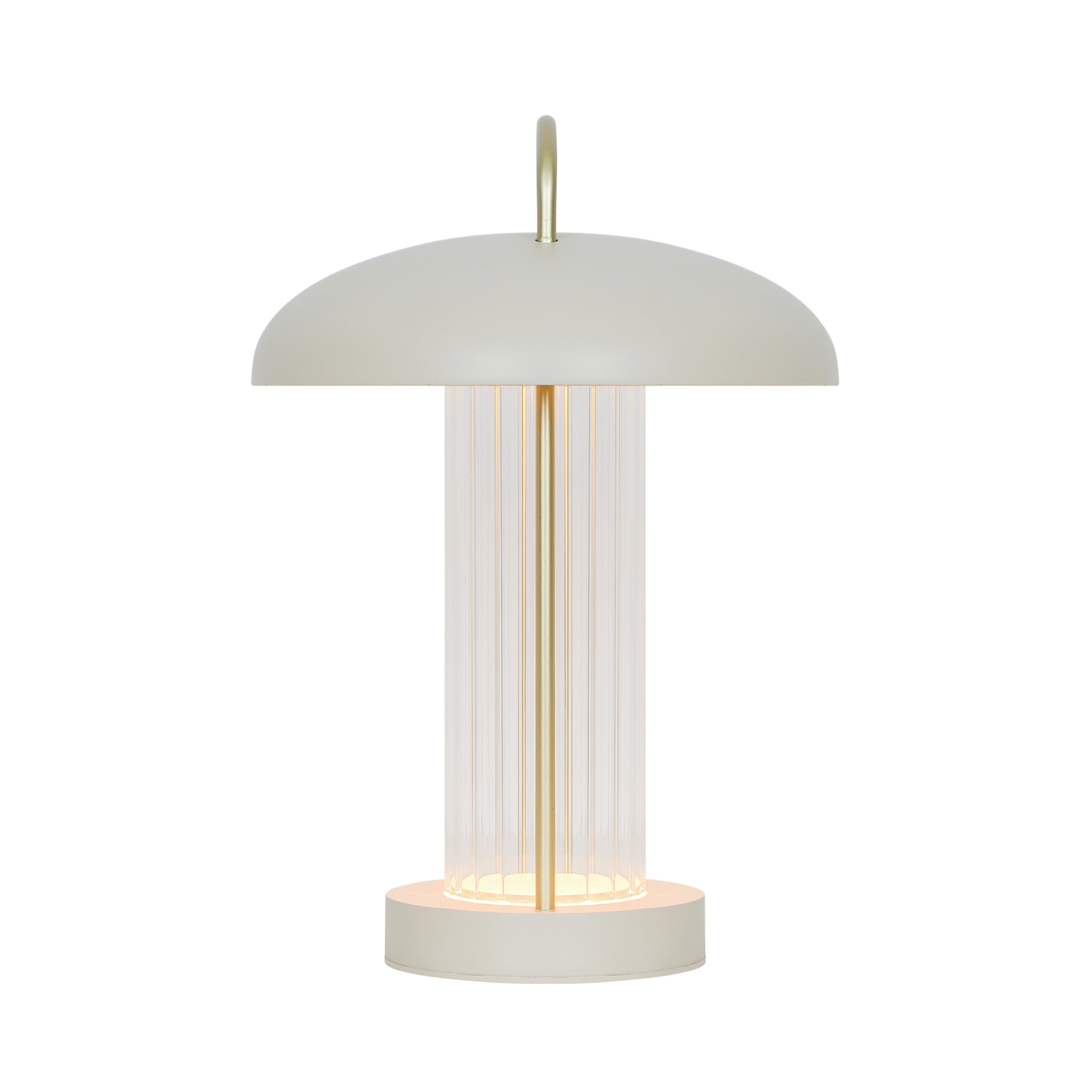 Den elegante og unikke designet Mirano Portable Table Lamp Beige fra Nordlux