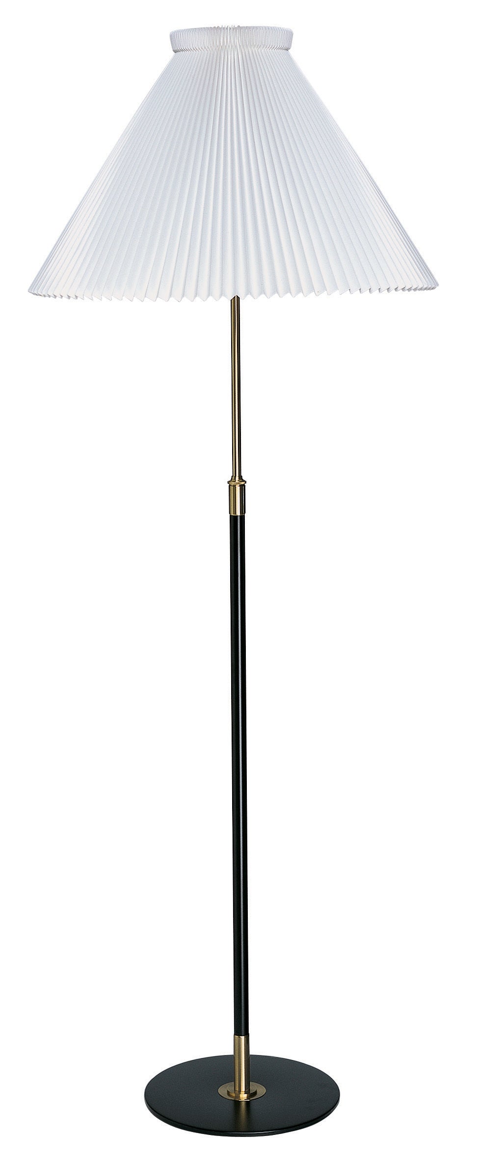 LE KLINT Model 351PA Sort/Messing Gulvlampe m. Papirskærm