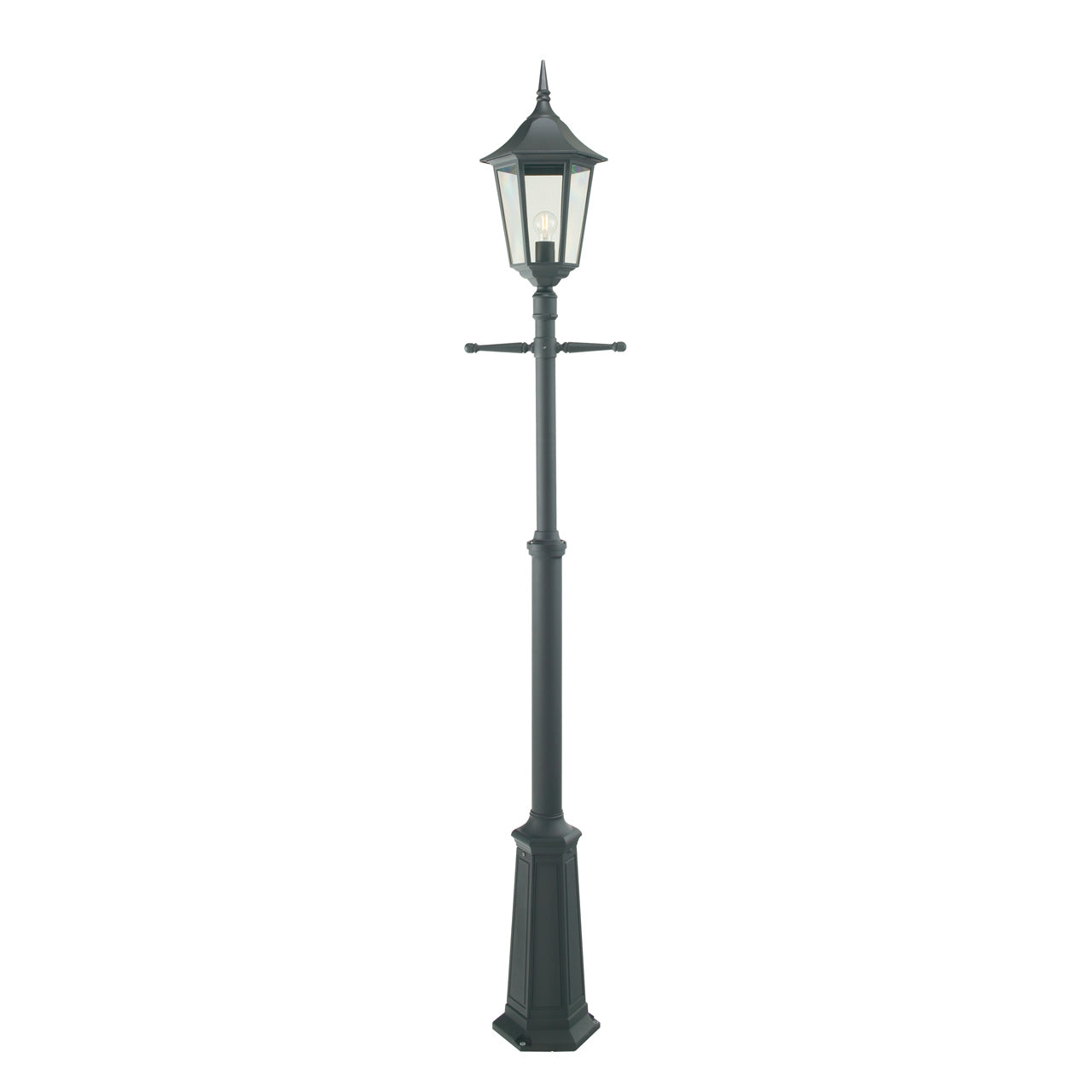 Norlys Modena Stolpe Sort, E27 IP54 77W - Udendørslampe