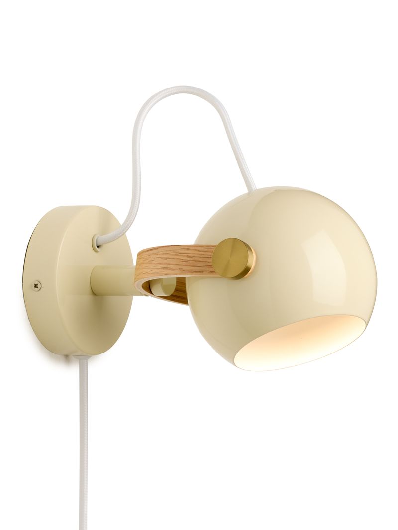 DC Væglampe Ø12 Cream