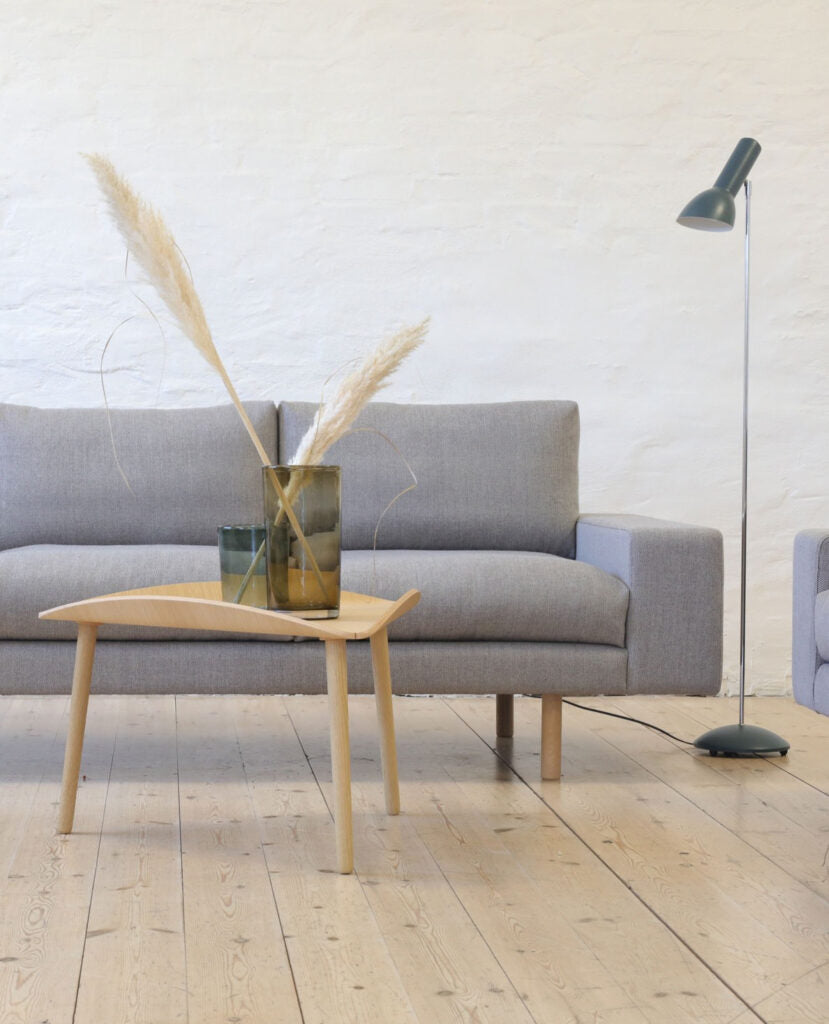 Oblique Petroleumsblå/Krom - Gulvlampe