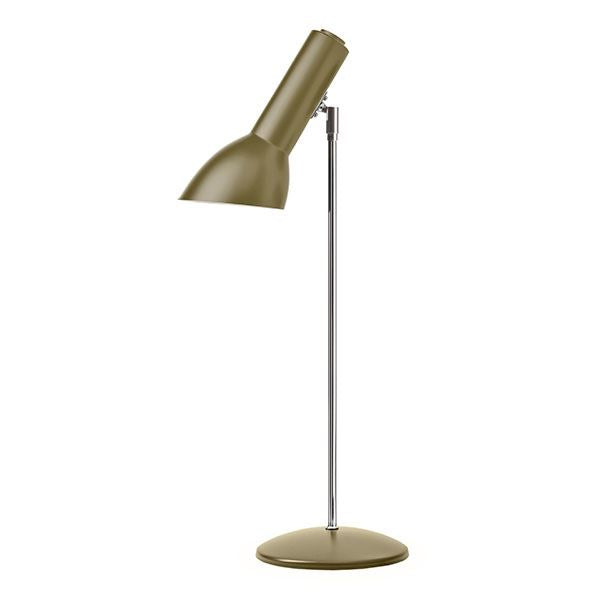 Oblique Olivengrøn/Krom - Bordlampe