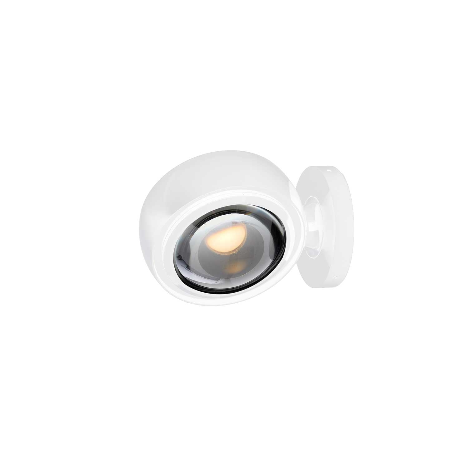 LOOM Design Optic Glossy White 12W LED Væglampe