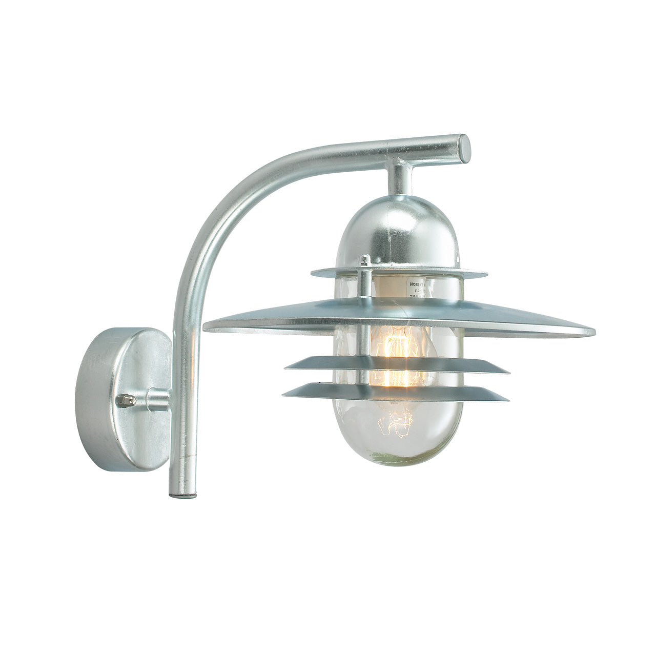 Norlys Oslo galvaniseret stål, E27 IP55 57W - Udendørslampe