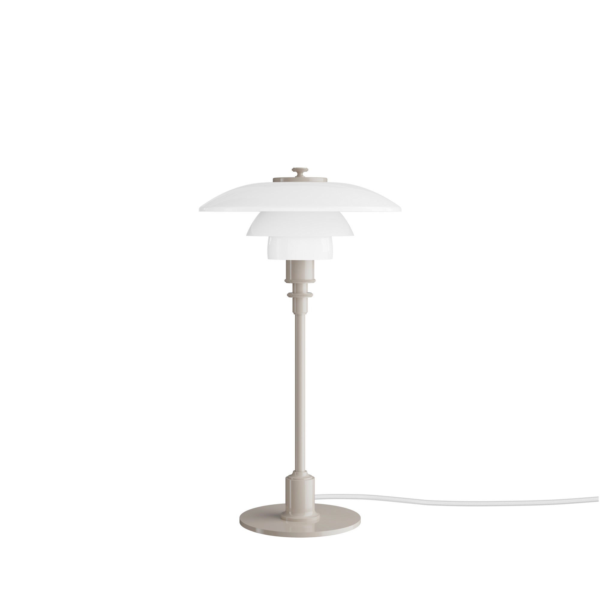 PH 2/1 Glossy Beige bordlampe