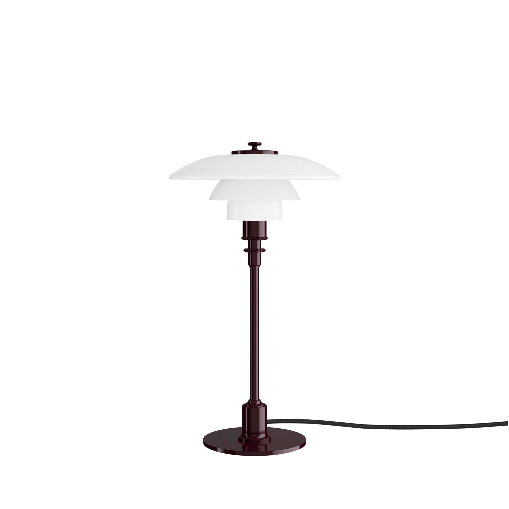 PH 2/1 Glossy Burgundy bordlampe