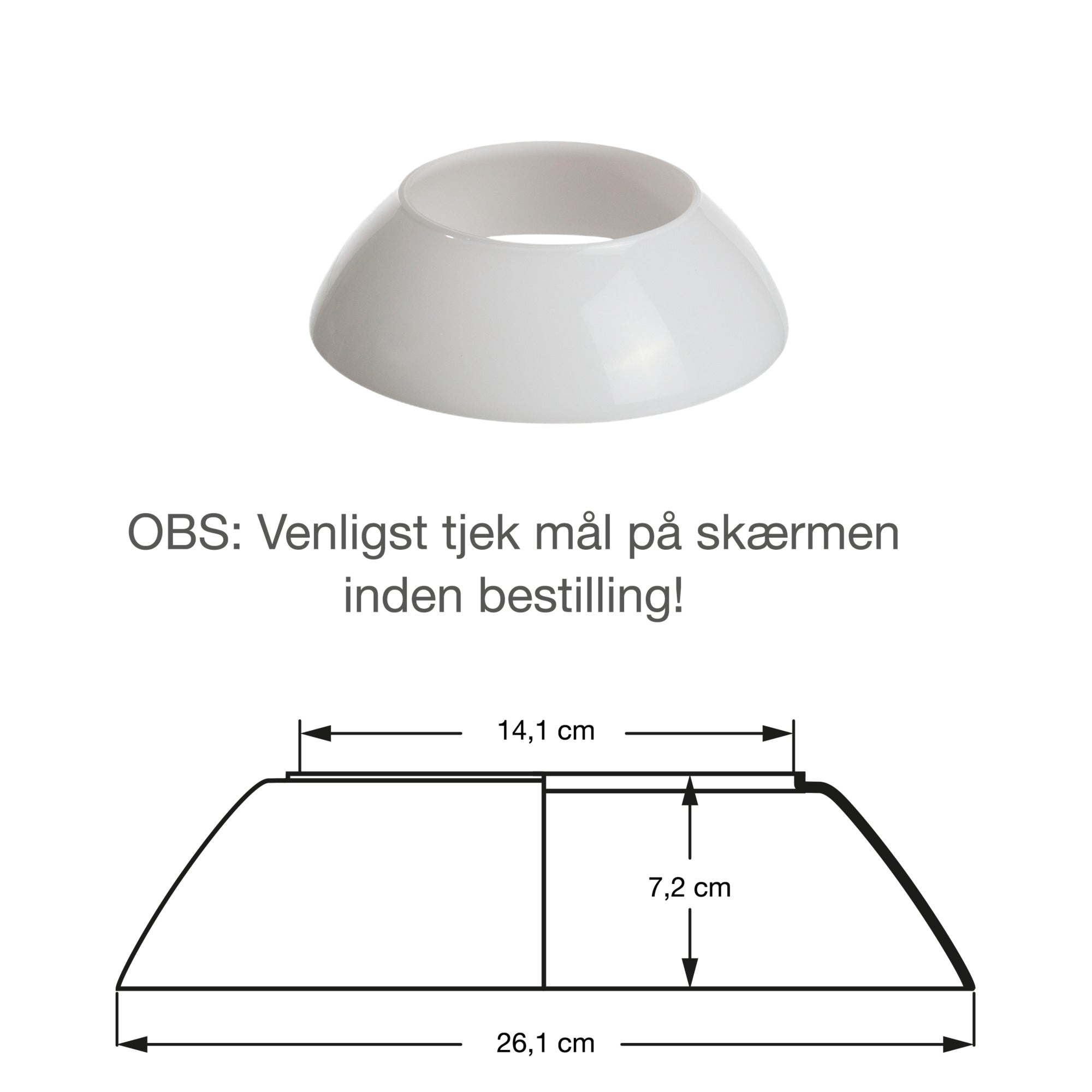 Glas Mellemskærm til PH 4½-4