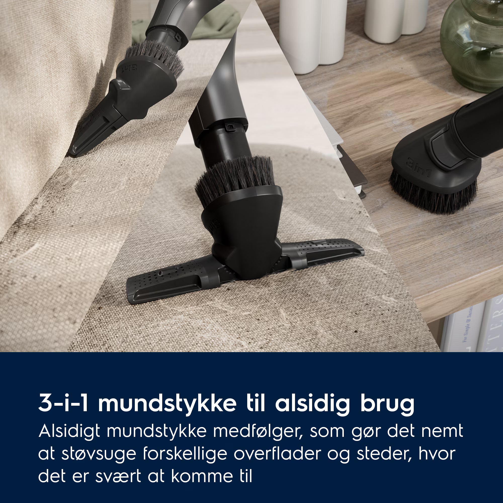 Electrolux EB81U1DB Ultimate 800 støvsuger med 3-i-1 mundstykke til alsidig brug