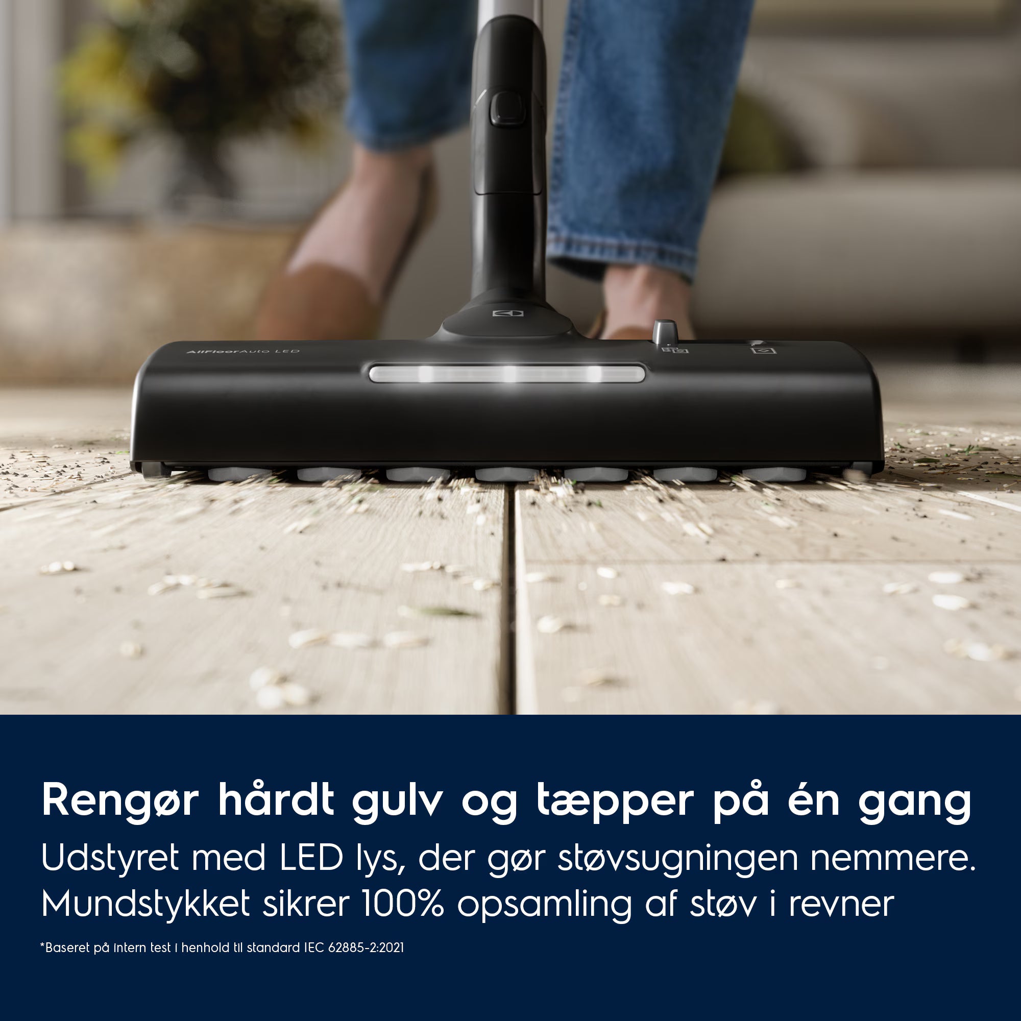 Electrolux EB81U1DB Ultimate 800 støvsuger rengører hårdt gulv og tæpper på een gang