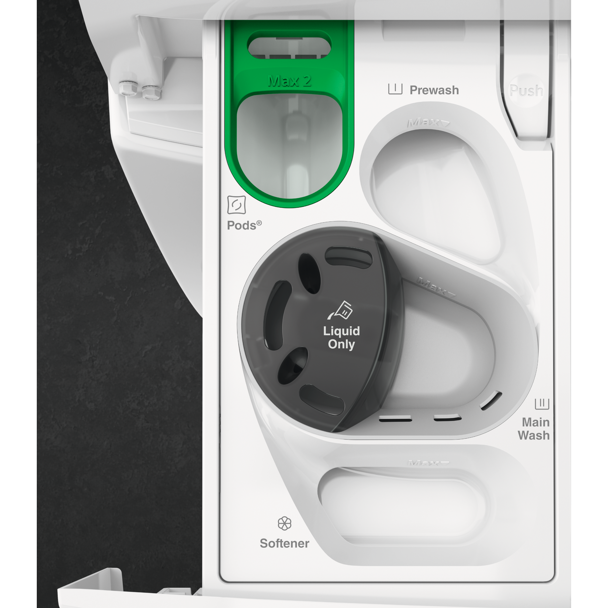 AEG LWR856C16U 10kg Vaske-/Tørremaskine sæbecentral