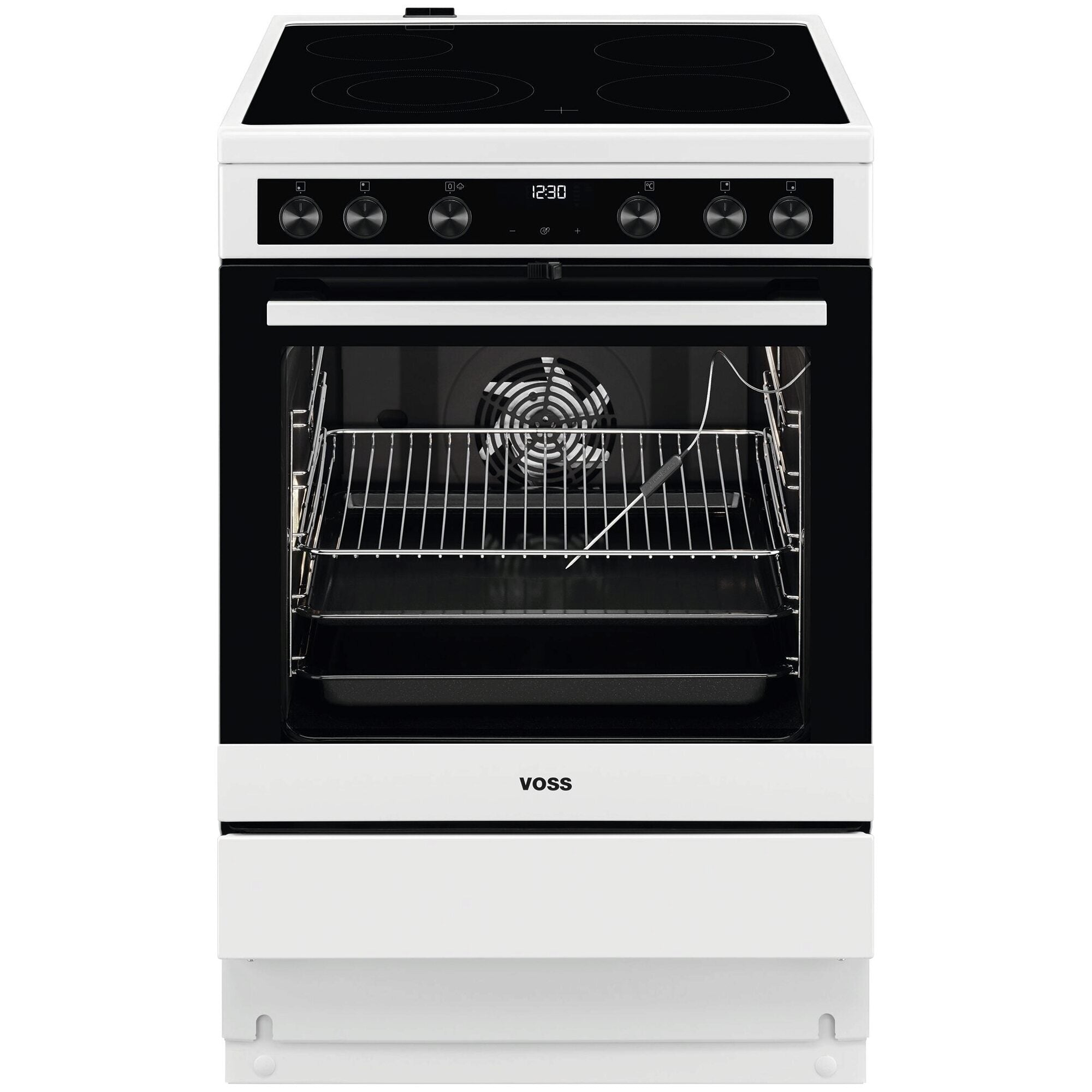 Voss VKK65350HV keramisk komfur med SteamBake og katalyse