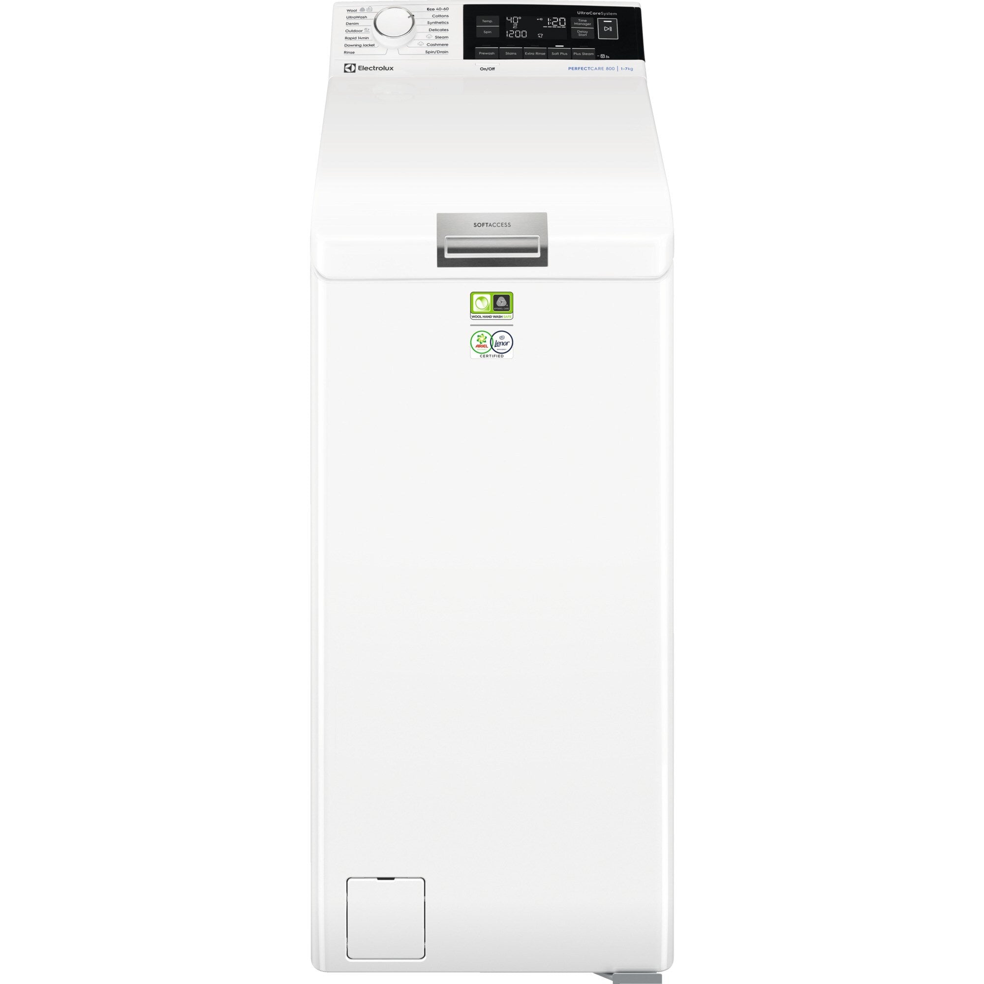 Electrolux EW8T673E1E 800 UltraCare topbetjent vaskemaskine 7 kg