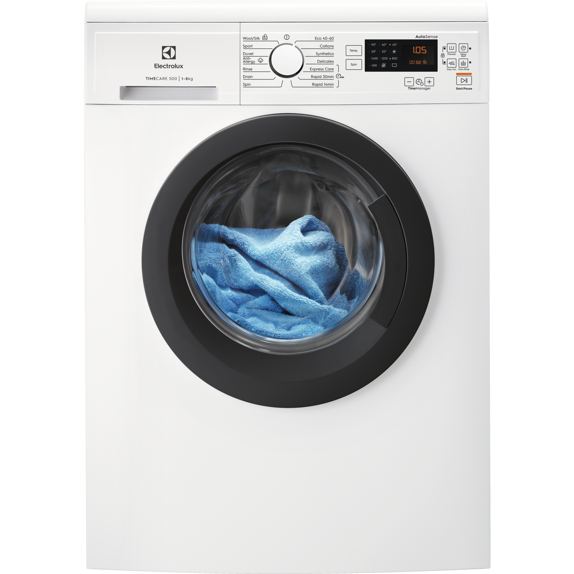 Electrolux EW2F3148P1 frontbetjent vaskemaskine med 8 kg