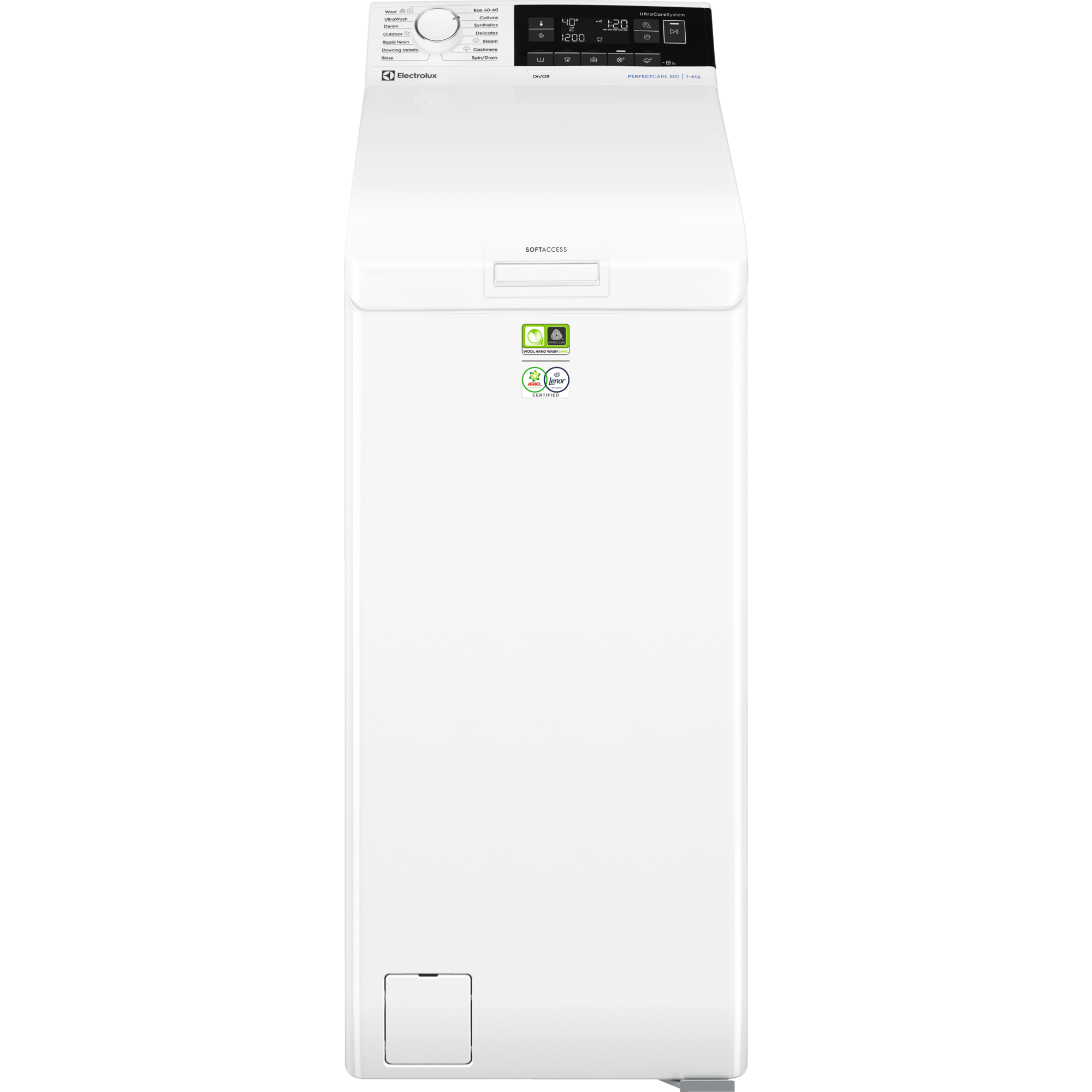 Electrolux EW8T663G1G topbetjent vaskemaskine med 6 kg kapacitet