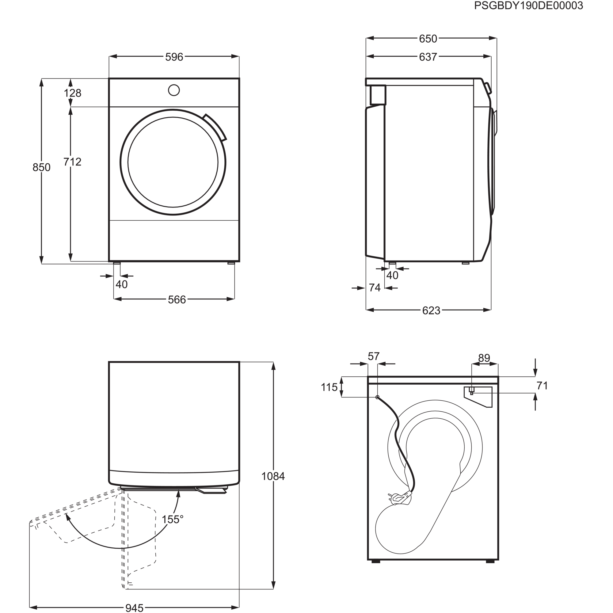 Electrolux EW2H328R4 - Kondenstørretumbler
