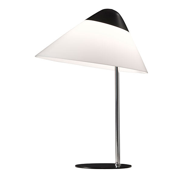 Pandul Opala bordlampe i sort og hvid