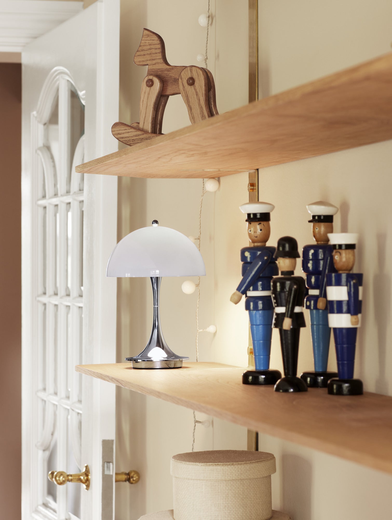 Panthella Bord 160 Portable Grå opal akryl V2