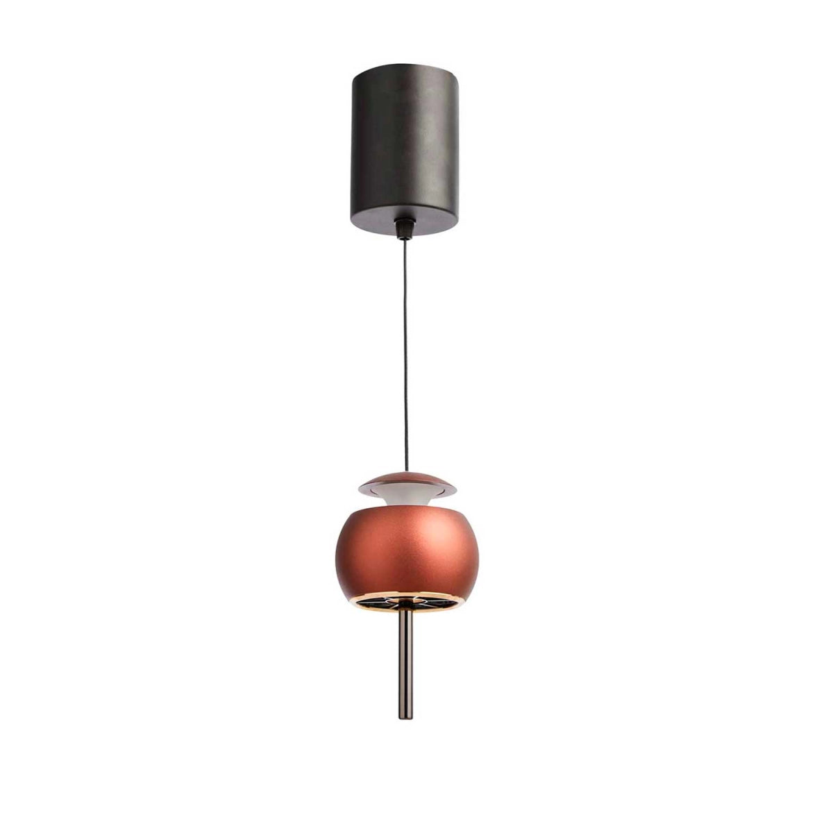 Parachute Coffee Brown LED pendel med canopy