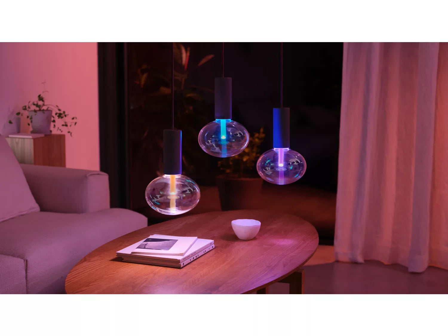 Philips Hue ophæng sort pendel E27 u. pære