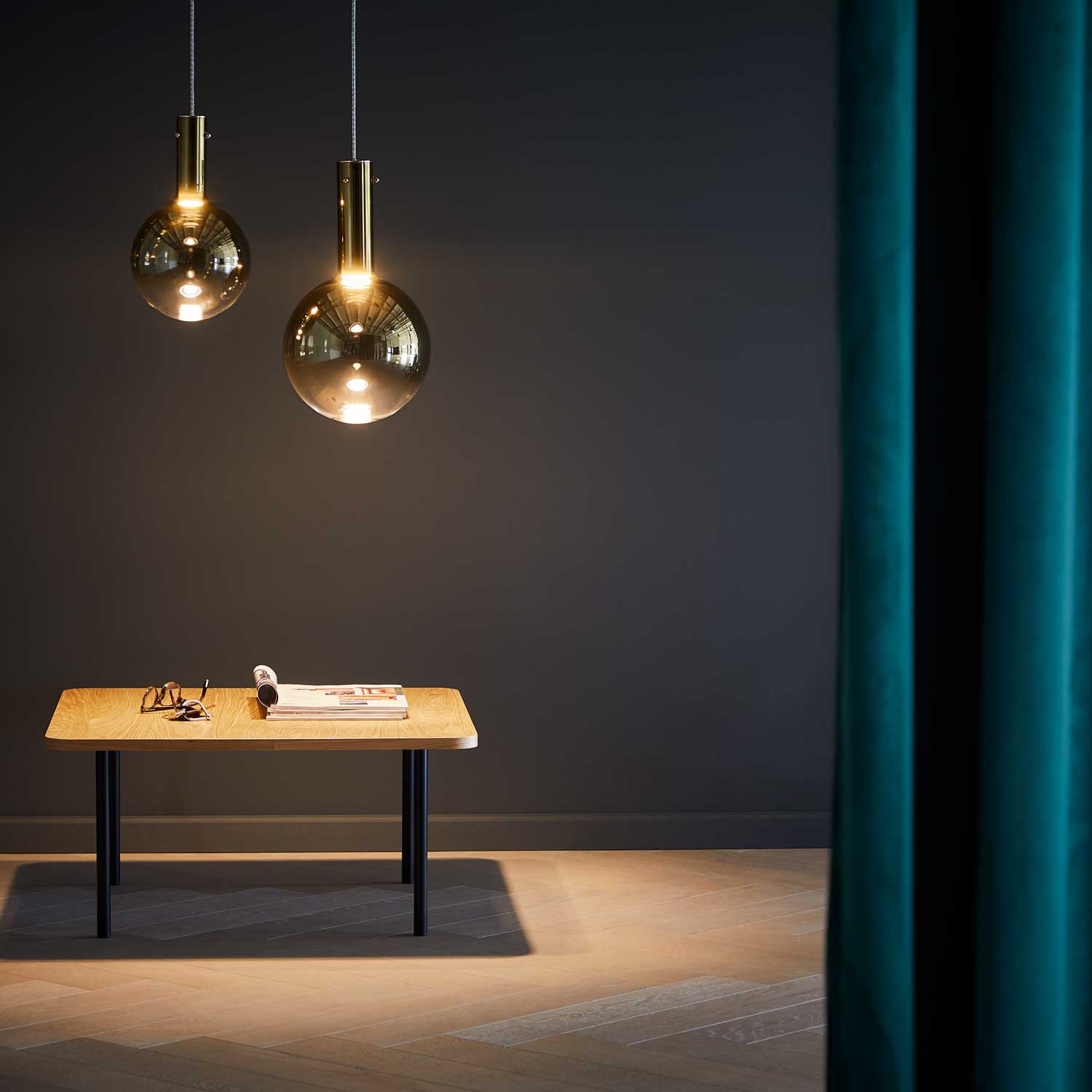 LOOM Design Raindrop 20 guld pendel