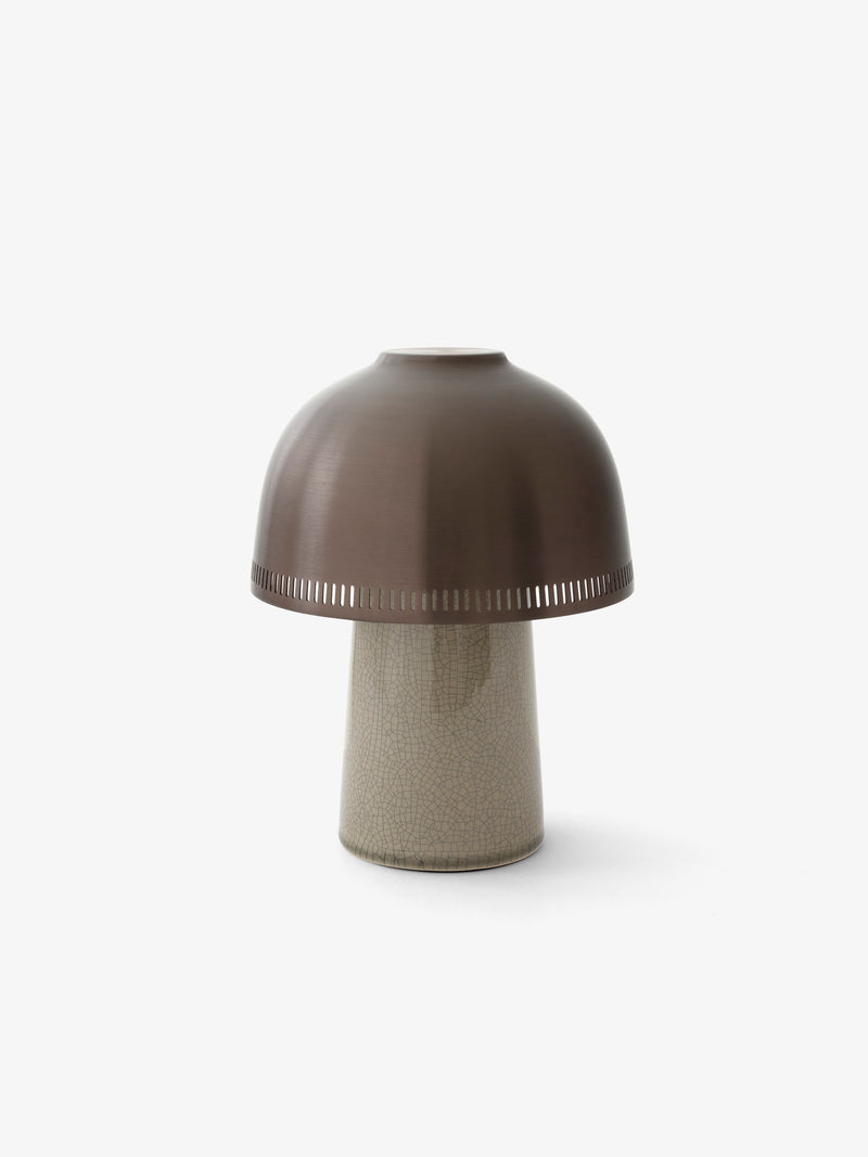 Raku SH8 Gråbeige/Bronze Portable Bordlampe