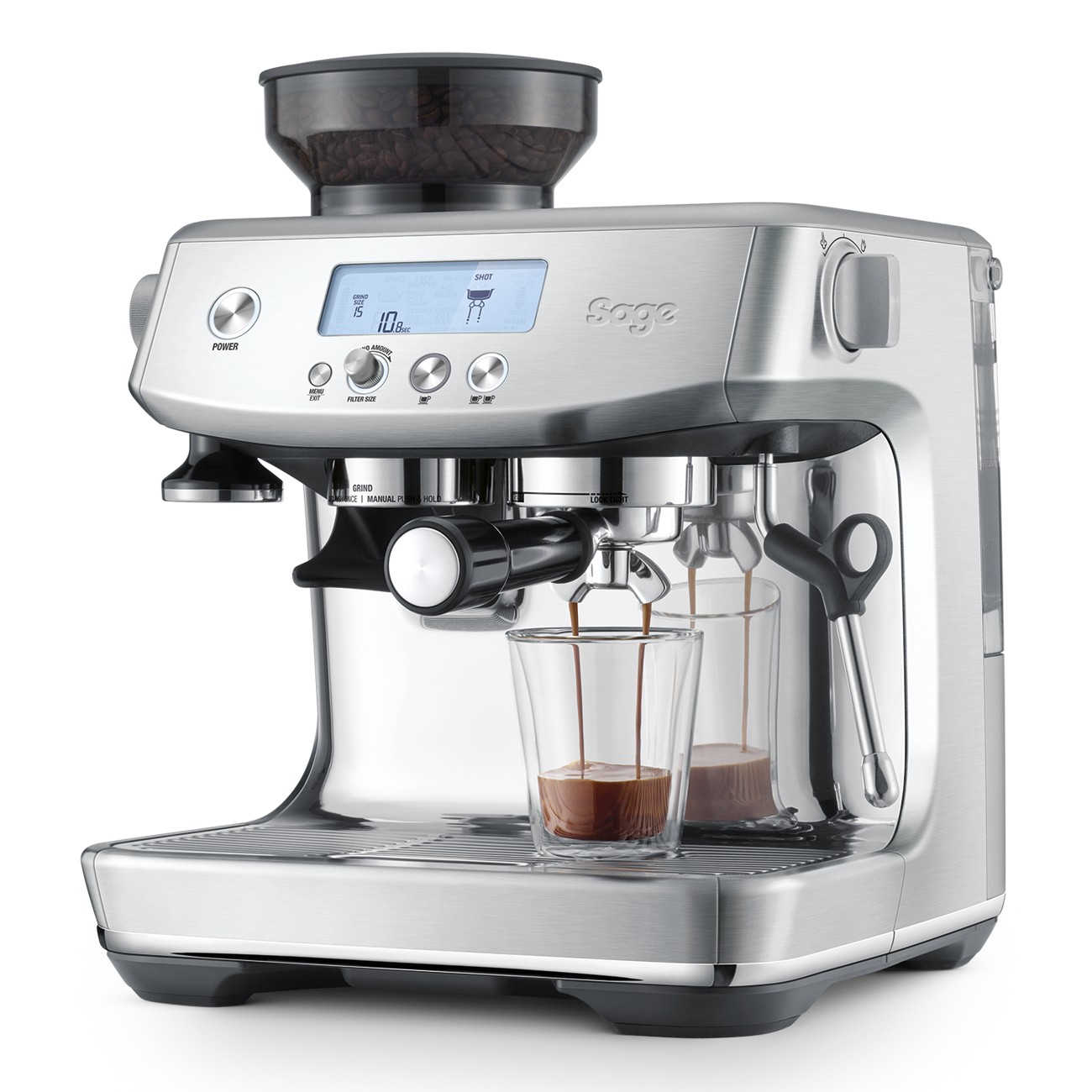 Sage the Barista Pro sort rustfri stål