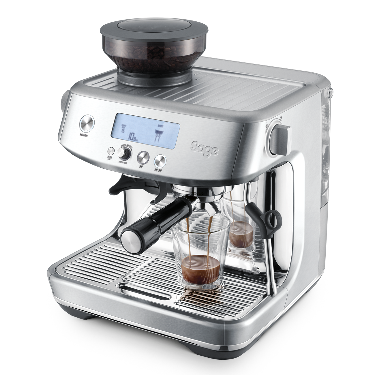 Sage the Barista Pro sort rustfri stål