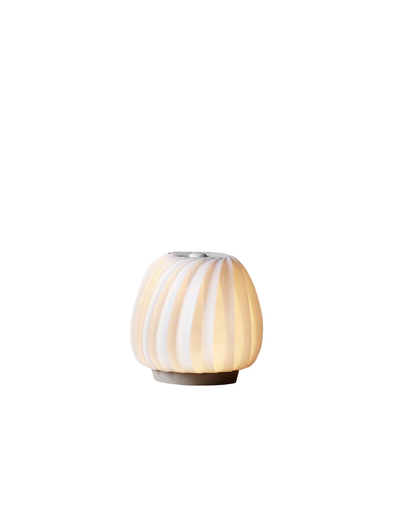 ST906 Hvid 13 cm Bordlampe tændt