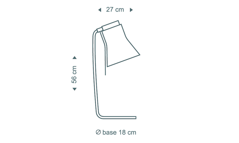 Petite 4620 Sort Bordlampe