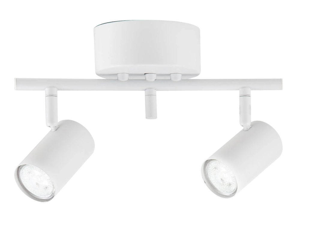Elvita Hemse hvid 2-spot skinne – fleksibel belysning i stilrent design
