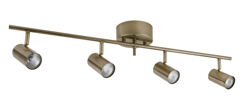 Elvita E115690 Hemse messing 4-spot skinne slukket