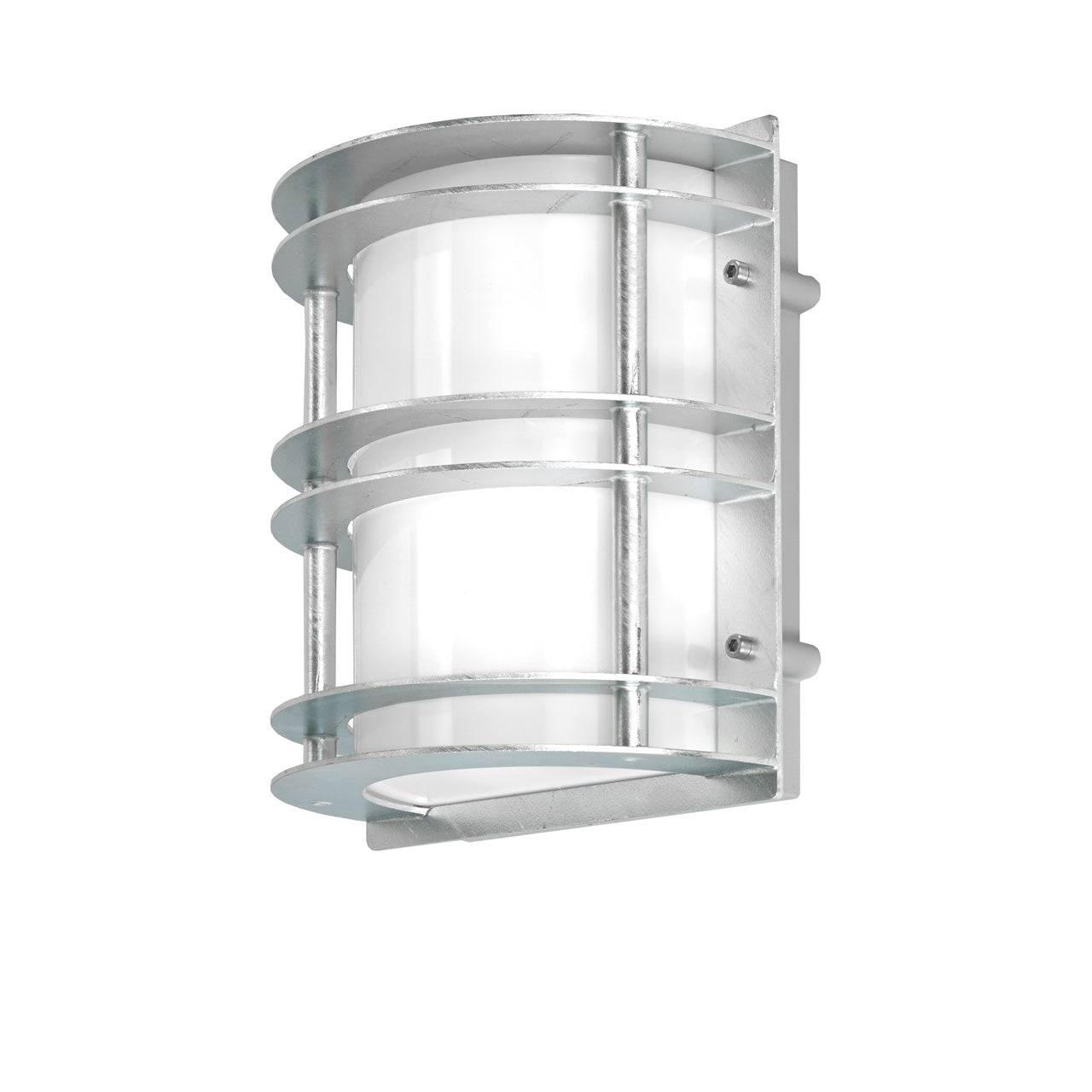 Norlys Stockholm galvaniseret stål Opal, E27 IP54 46W - Udendørslampe
