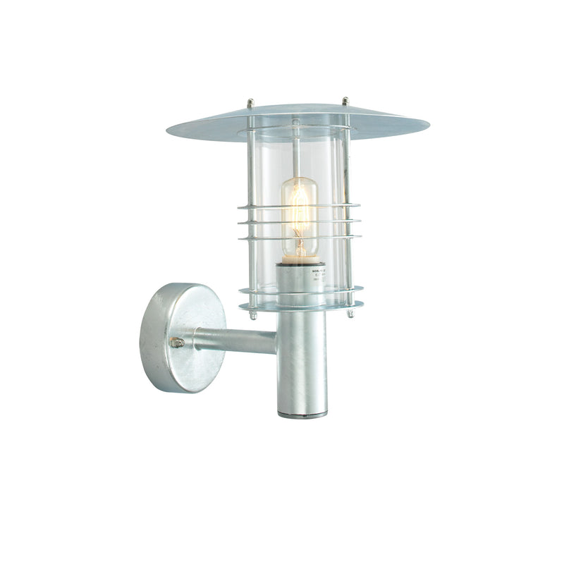 Norlys Stockholm galvaniseret stål Klar, E27 IP54 46W 31CM - Udendørslampe