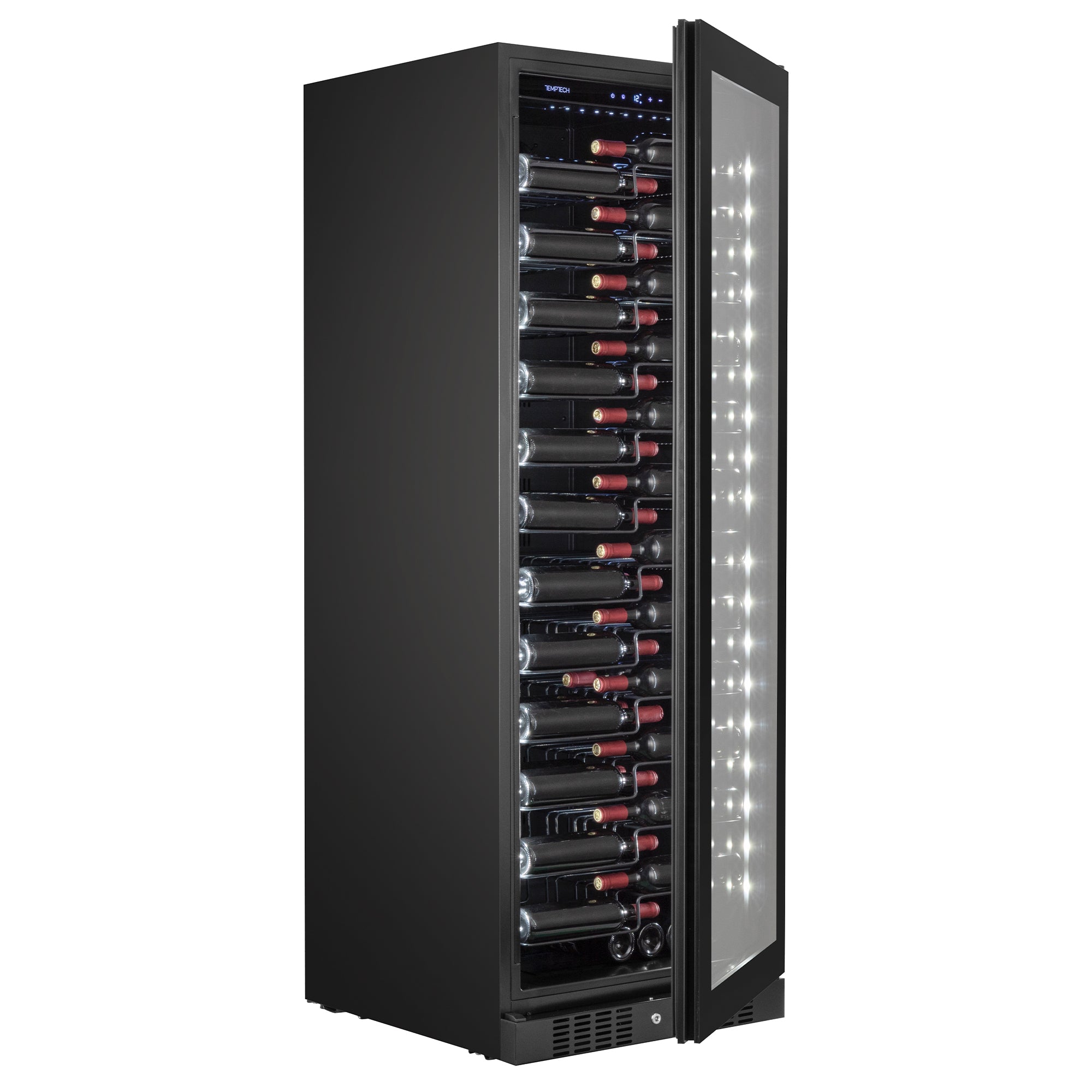 Temptech Copenhagen CPRO1800SRB-24 vinkøleskab med åben låge