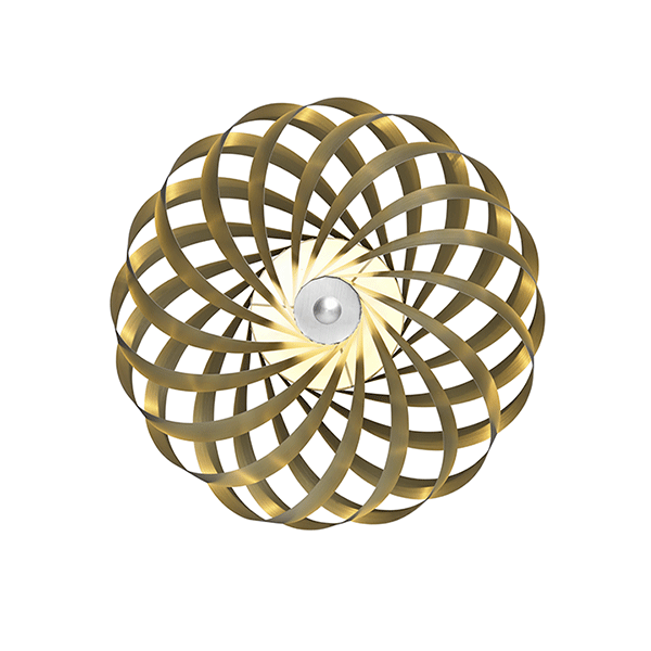 TR5 Aluminium Gold Ø40 Væglampe - Tom Rossau