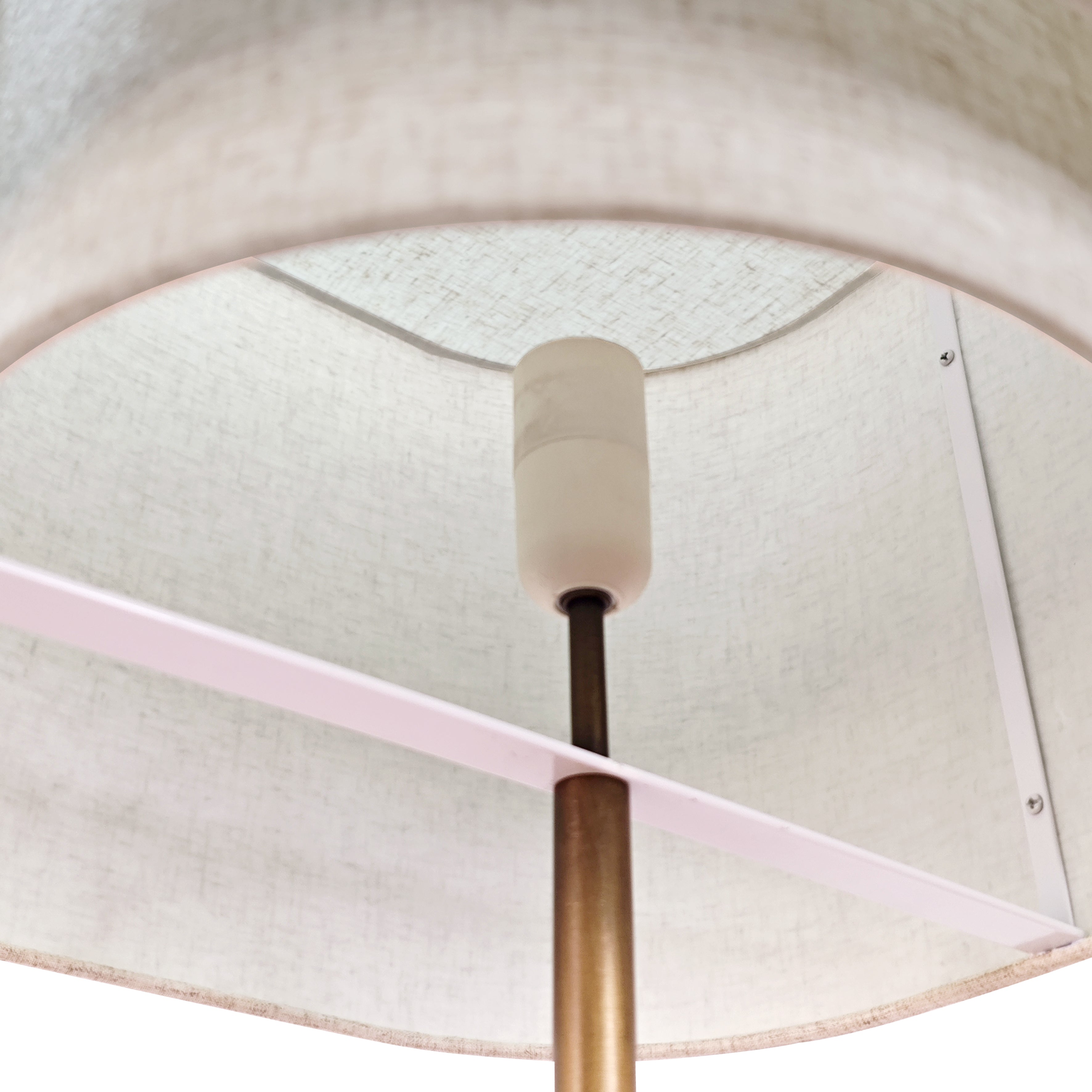 Helt tæt på skærmen af Nordlux Takai Gulvlampe Beige