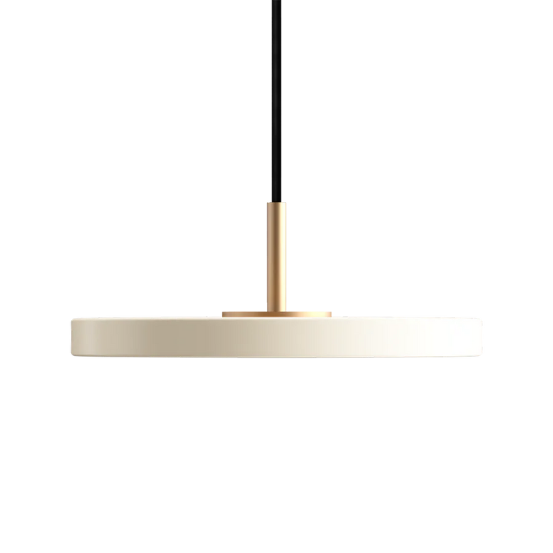 UMAGE - Asteria Mini Ø31 Pendel m. Messing Top, Perle Hvid