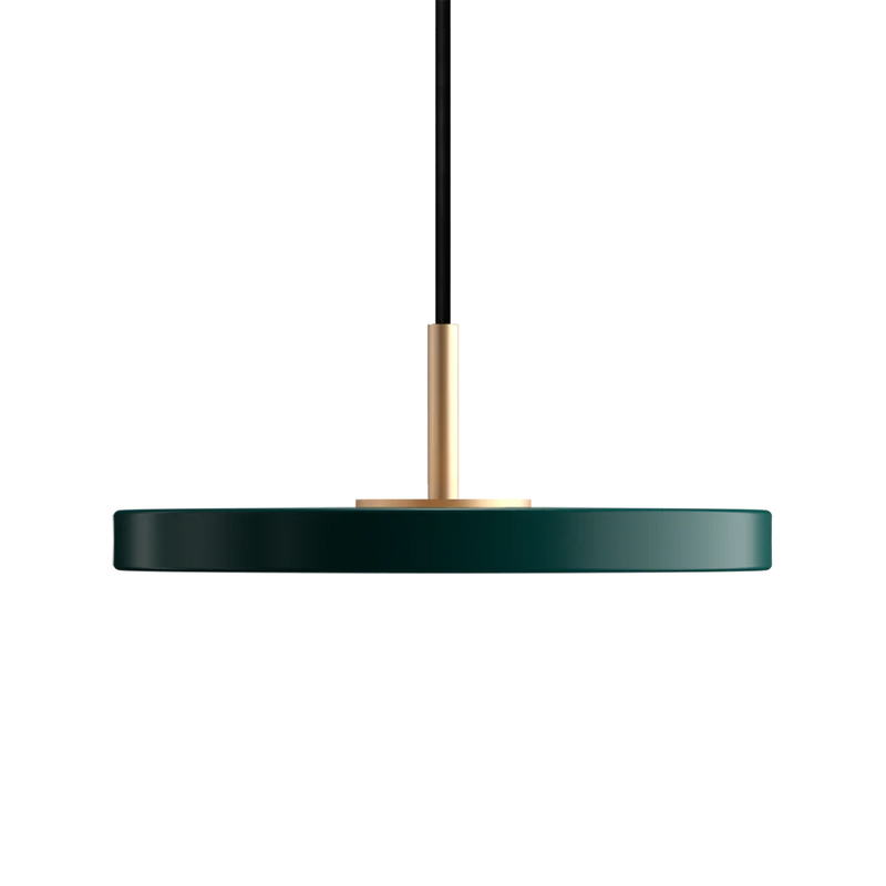 UMAGE - Asteria Mini Ø31 Pendel m. Messing Top, Skovgrøn