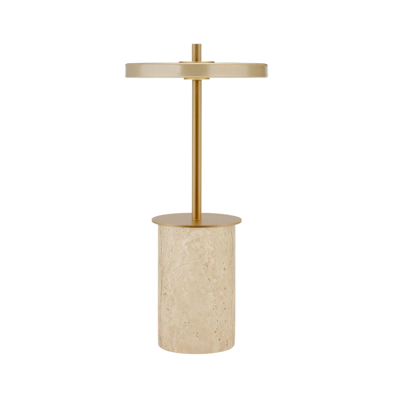 Asteria Move Mini Clay Travertine Messing