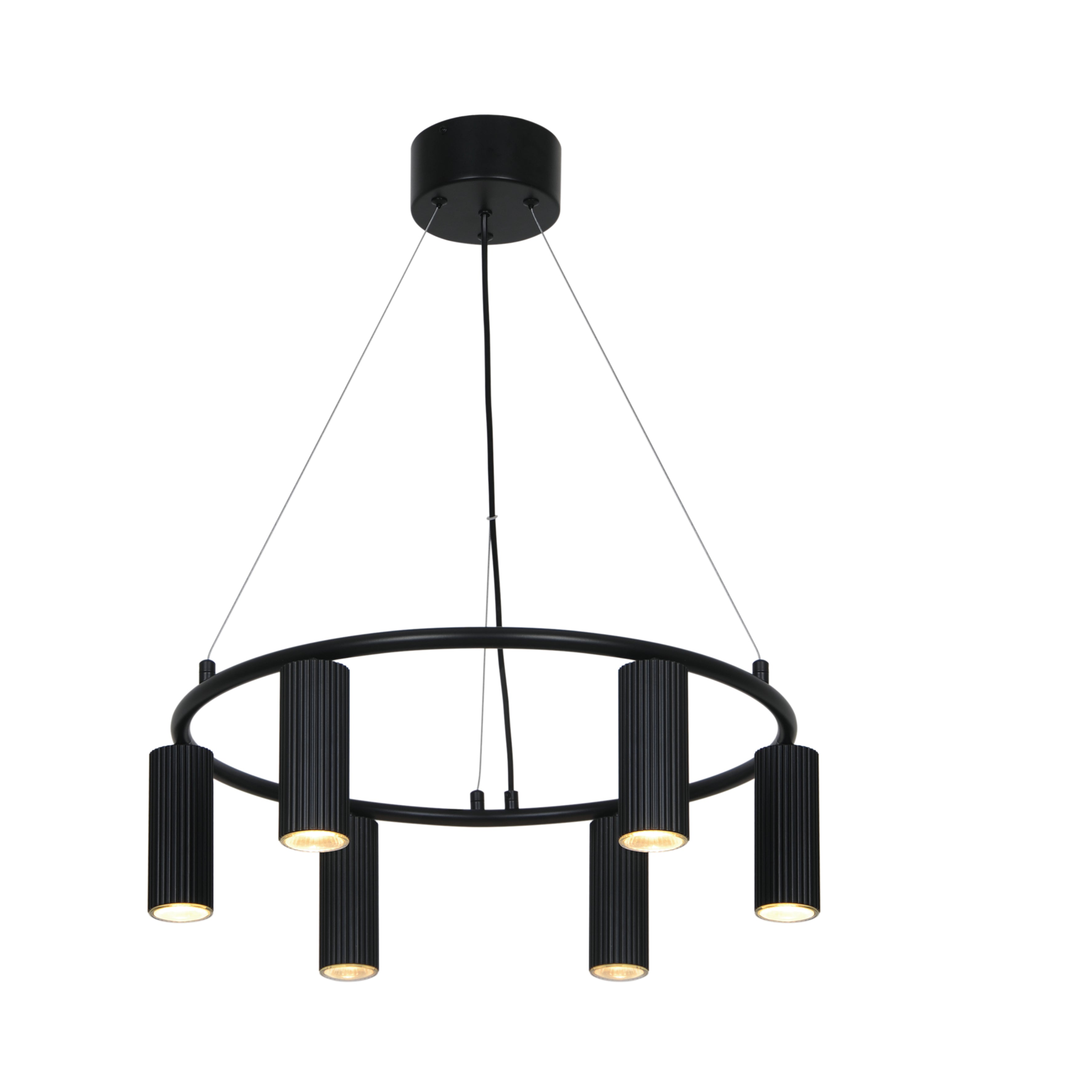 Nedefra vinkel på Nordlux Vico chandelier Pendel i Sort
