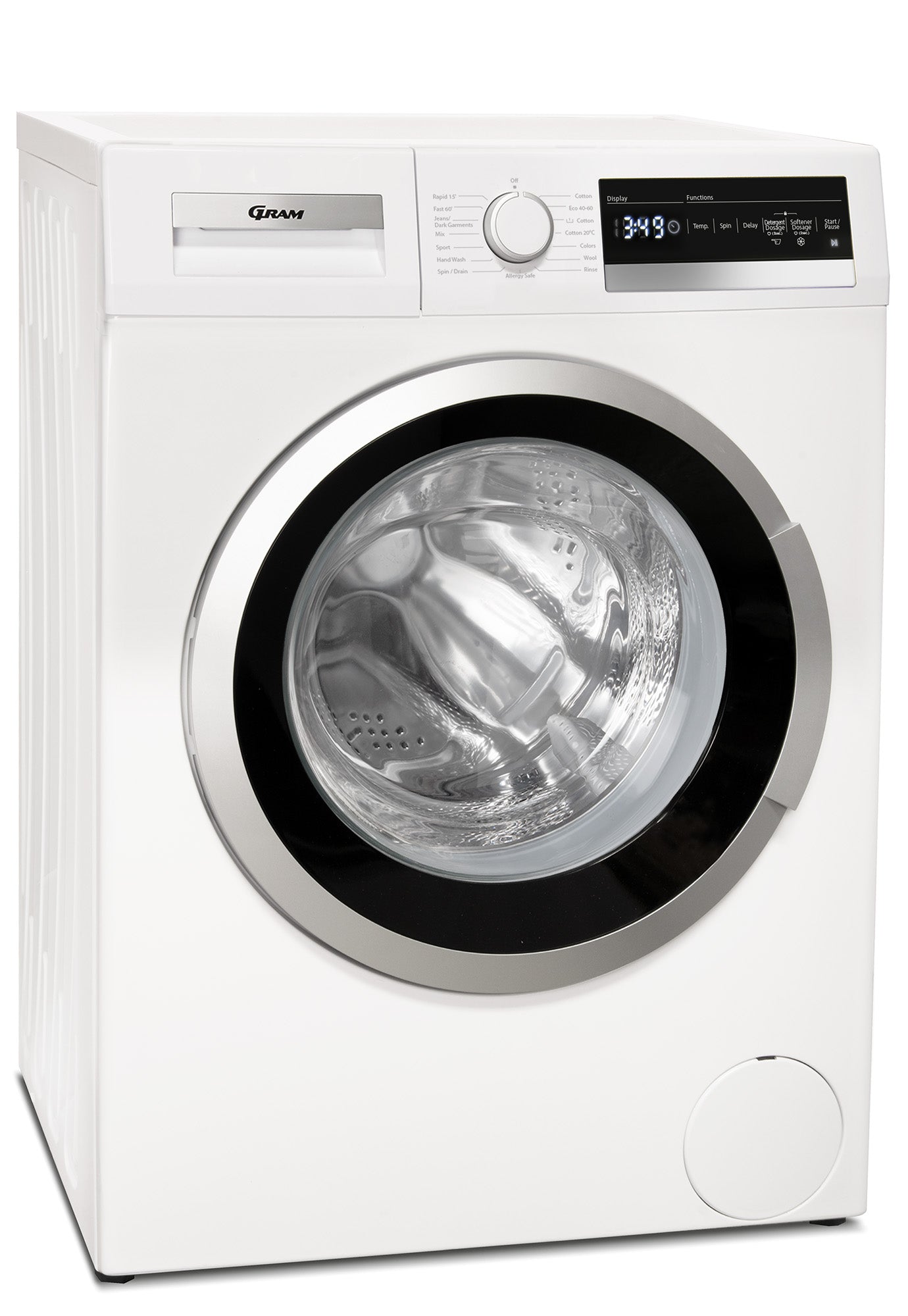 Gram WDE 71914-90 9kg Hvid Frontbetjent Vaskemaskine