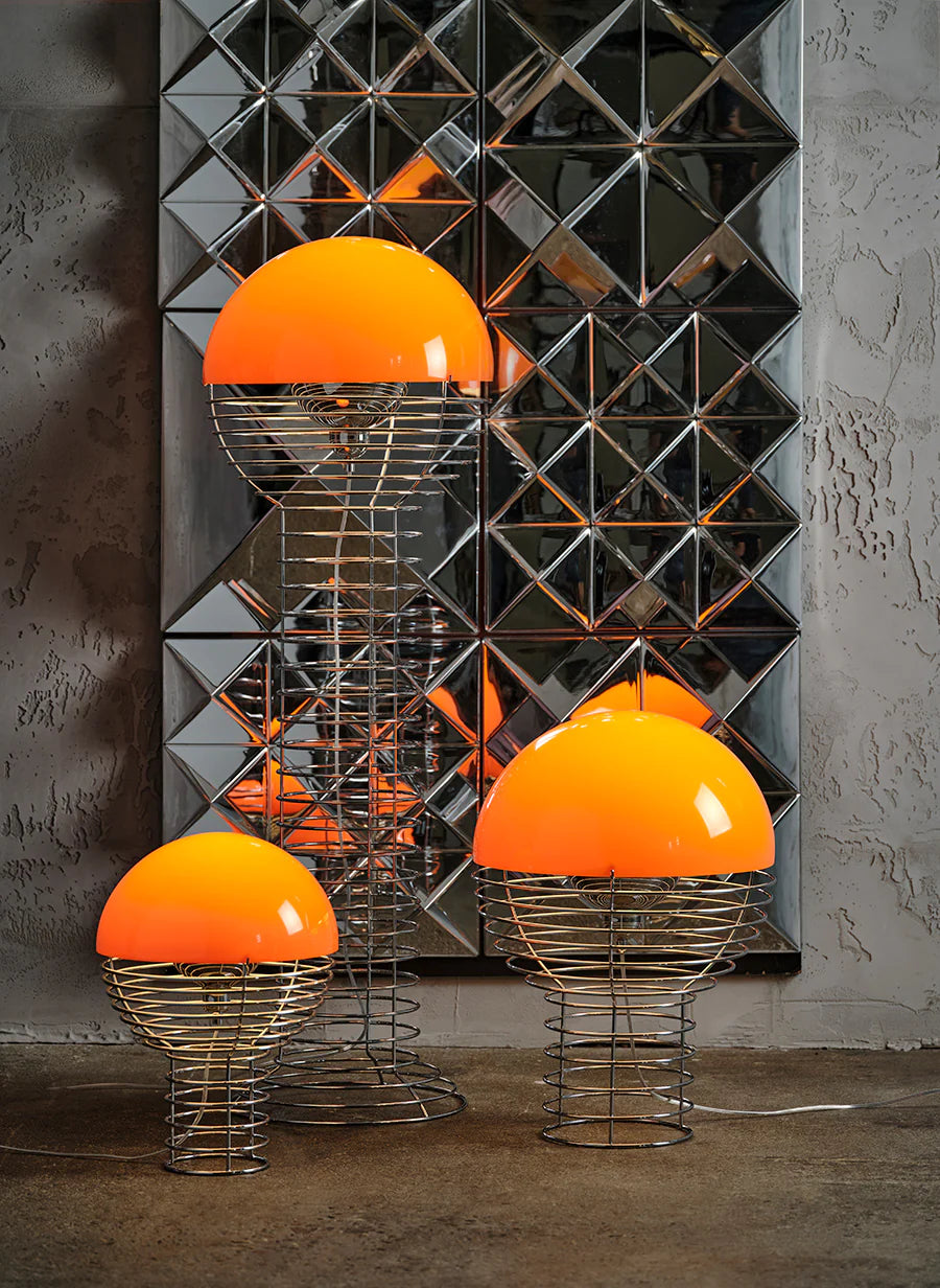 VP Wire Gulvlampe, orange