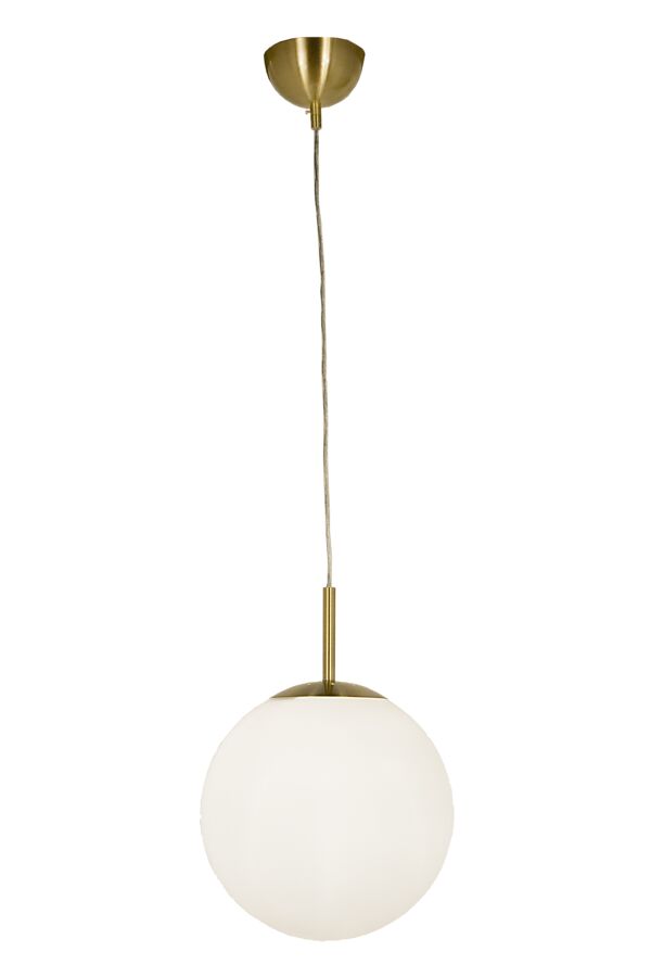 Opal Ø30 Pendel Hvid/Messing