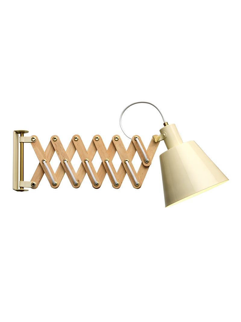 Vintage Large Cream Væglampe