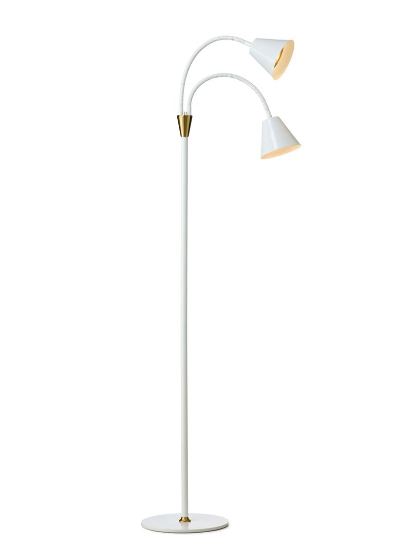 Hygge 2-arm Gulvlampe – Hvid