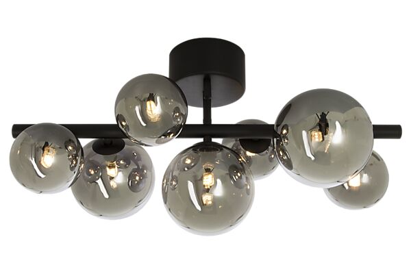 Molekyl Loftslampe Sort/Røg grå